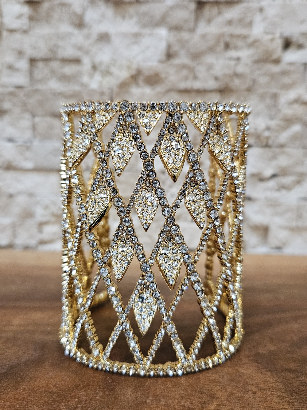 alexis BITTAR Crystal-Embellished Gold CUFF